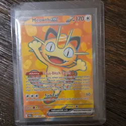 Pokemon Meowth ex 107/088 Prismatic Evolutions Full Art Holo Ultra Rare EX ENG - Image 1