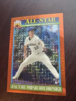 Topps 2026 Series 2 1991 Chrome Silver Pack Jacob Misiorowski Orange /25 See Pic - Image 1