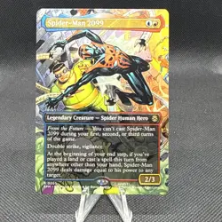 Spider-Man 2099 (0205) (Borderless) -Foil Near Mint MTG Marvel's Spider-Man - Image 1