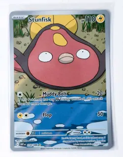 Stunfisk Illustration Holo IR 118/086 White Flare Pokemon Card - Image 1