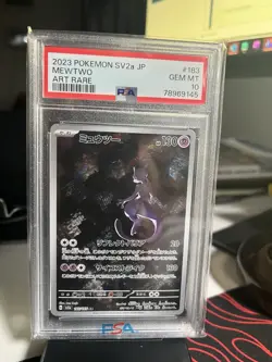 Pokemon TCG Mewtwo Art Rare Holo 183/165 SV2a Card 151 JP 2023 PSA 10 - Image 1