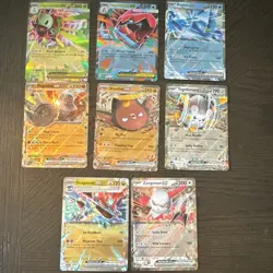 Ascended Hero’s Pokemon TCG EX Holo Lot 8 Cards Mega Sceptile Heracross Regice - Image 1