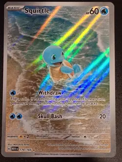 Pokemon TCG Squirtle 170/165 Scarlet & Violet 151 Holo Illustration Rare Card🔥 - Image 1