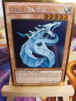 CYBER DRACHE PGLD-DE053 1st Edition Premium Gold Rare DE NM YUGIOH - Image 1