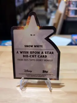 SNOW WHITE 2025 Topps Disney Wonder Chrome Wish Upon a Star W-13 DIE CUT - Image 2