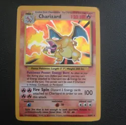 Pokemon TCG : Charizard 4/102 - 1999 Unlimited Base set WOTC. - Image 1