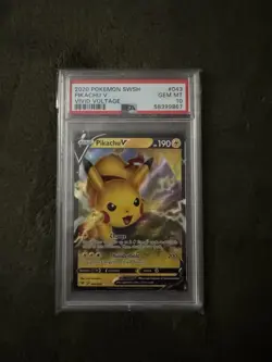 Psa 10 Vivid Voltage Pikachu V #043 - Image 1