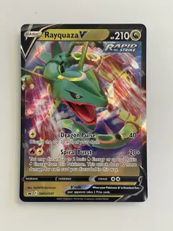 Pokemon TCG Rayquaza v SWSH147 Black Star Promo - Image 1