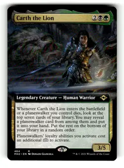 Carth the Lion (Extended Art) Modern Horizons 2 464 Near Mint - Image 1