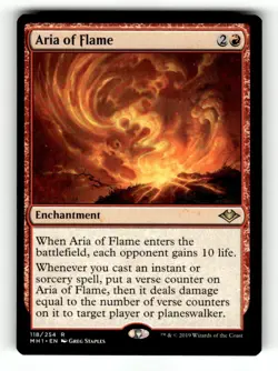 Aria of Flame Modern Horizons 118 Near Mint - Image 1