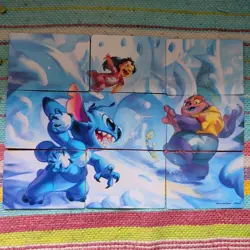 Disney Lorcana TCG Winterspell Puzzle 9 Car Lot - Image 1