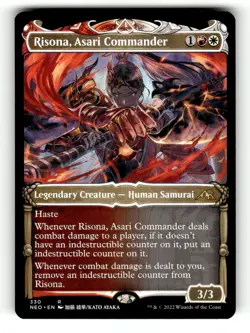 Risona, Asari Commander (Showcase) Kamigawa: Neon Dynasty 330 Near Mint - Image 1
