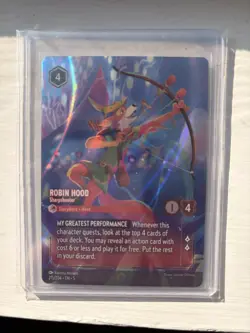 Lorcana enchanted Robin Hood Sharpshooter shimmering skies - Image 1