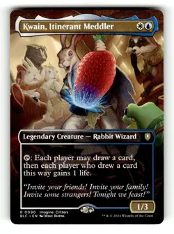 Kwain, Itinerant Meddler (Borderless) Commander: Bloomburrow 90 Near Mint - Image 1