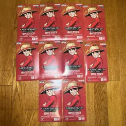 One Piece Carrying On His Will Booster Pack Lot Of 10 - Image 1