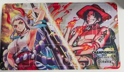 One Piece TCG Card Game 2023 Championship Finals Oceania Playmat Yamato Ace - Image 1