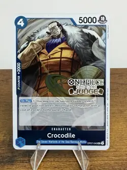 ONE PIECE PROMOTIONAL CARDS - OP07-040 Crocodile - Judge Promo - Gold Stamped - Image 1