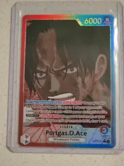 One Piece Portgas.D.Ace (002) (Alternate Art) OP13-002 Carrying On His Will Foil - Image 1