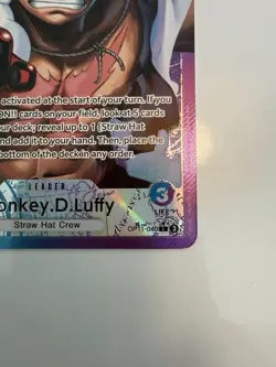Monkey.D.Luffy Leader Alt Art Foil OP11-040 (A Fist of Divine Speed) English - Image 4