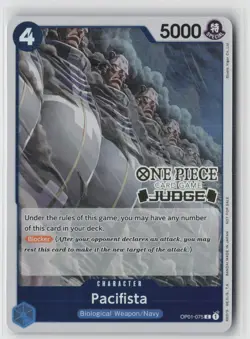Pacifista (Judge Pack Vol. 3) OP01-075 One Piece Promo Cards One Piece Foil NM - Image 1