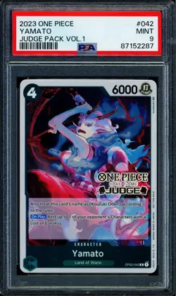 Yamato - OP02-043 - PSA 9 - Judge Promo - English - One Piece - 522 - Image 1