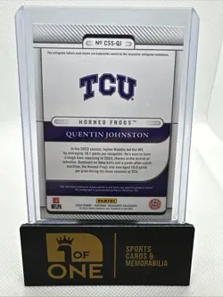 2023 National Treasures - Silhouette Sig # 9/49 - Quentin Johnston RC - Chargers - Image 2