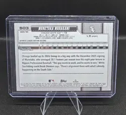 2026 Topps Series 2 #503 Munetaka Murakami Rookie Holo Foil - White Sox! RC - Image 2
