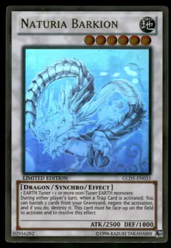 Yugioh Naturia Barkion GLD5-EN033 Ghost Rare Limited Edition NM/LP - Image 1