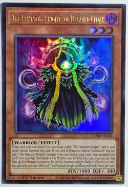 Yugioh The Phantom Knights of Decayed Cloak CORI-EN018 Ultra Rare 1st Edition - Image 1
