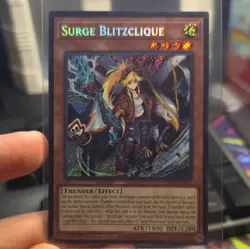 Yu-Gi-Oh! Surge Blitzclique Effect 1st Ed Secret Rare Holo EN - CORI-EN011 - Image 1