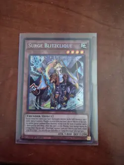 Surge Blitzclique CORI-EN011 Secret Rare Chaos Origins 1st Edition Yugioh NM - Image 1