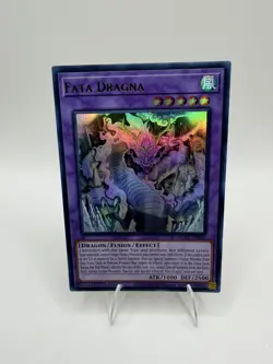 Konami Yugioh Fata Dragna Fusion/Effect Holo 1st Ed Ultra Rare BLZD-EN082 - Image 1