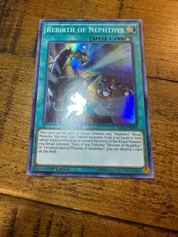 Rebirth of Nephthys HISU-EN009 1st Edition Super Rare LP + BONUS - Image 1