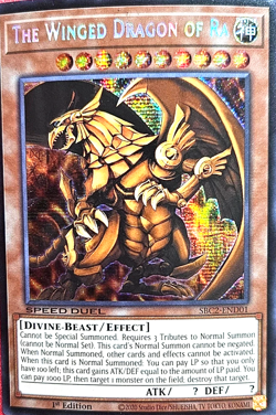 The Winged Dragon of Ra - SBC2-END01 1ST EDITION SECRET RARE YuGiOh TCG Card - Image 1