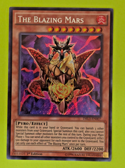 Yu-Gi-Oh The Blazing Mars Secret Rare 1st Edition DRL3-EN007 NM - Image 1