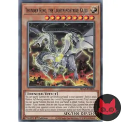 Yugioh Thunder King, the Lightningstrike Kaiju SDAZ-EN008 Common 1st Edition NM - Image 1