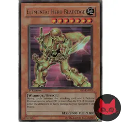 Yugioh Elemental HERO Bladedge YSD-EN019 Ultra Rare 1st Edition LP - Image 1