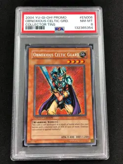 Yugioh 2004 Obnoxious Celtic Guard CT1-EN006 PSA 8 Secret Rare - Image 1