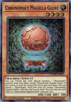 1x Chronomaly Magella Globe - 1st Edition NM Eng YuGiOh - Dawn of Majesty - Image 1