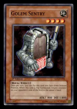 Golem Sentry SD7-EN008 : Invincible Fortress Yu-Gi-Oh 1st Ed LP - Image 1