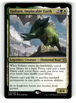 Yasharn, Implacable Earth Zendikar Rising 240 Near Mint - Image 1