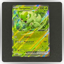 POKEMON SPRIGATITO EX 087 PROMO SCARLET & VIOLET NEAR MINT - Image 1