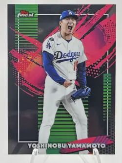 2026 Topps Finest Baseball #215 Yoshinobu Yamamoto RARE SP - Image 1