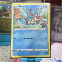 Pokemon Squirtle Holo Promo 💫 SWIRL 💫TCG Card SWSH233 Black Star Promo Mint - Image 1