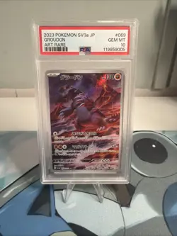 PSA 10 Groudon AR 069/062 Art Rare Raging Surf 2023 Pokemon card Japanese - Image 1
