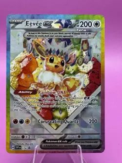 Pokemon TCG Eevee EX 174 Prismatic Evolutions SPC Promo Card (NM Condition) - Image 1