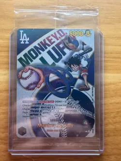 ONE PIECE x Dodgers Luffy Promo Card (07/03/2025) | Sealed, Near Mint/Mint - Image 1