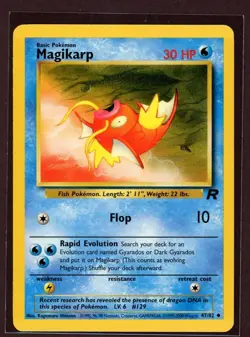 Magikarp Non-Holo WOTC Pokemon Card 47/82 Rocket Set EXCELLENT - Image 1