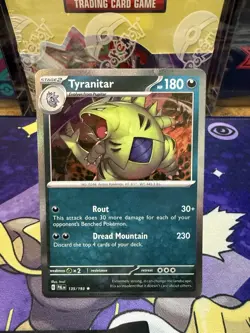 Pokemon TCG Tyranitar Cosmo Foil Holo Promo Card #135/193 - Image 1