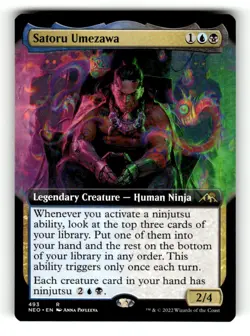 Satoru Umezawa (Extended Art) Kamigawa: Neon Dynasty 493 Near Mint - Image 1